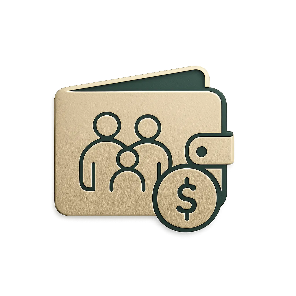 Family budget icon placeholder