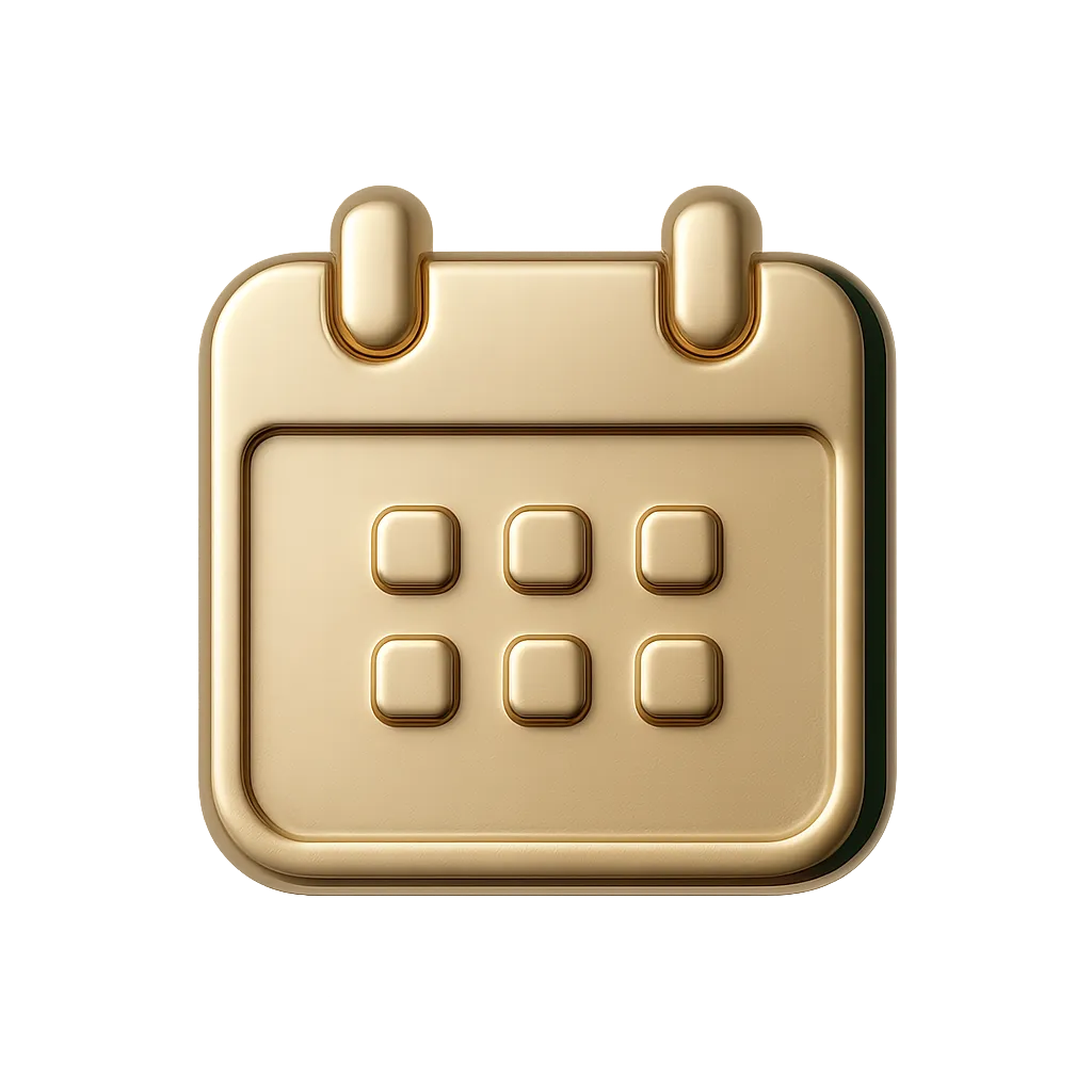 Calendar coverage period icon placeholder