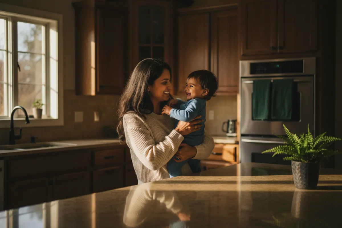 Parents and children safe and secure at home
