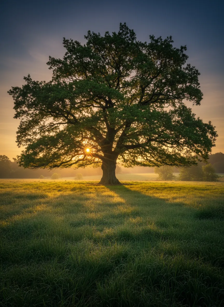 A serene landscape representing long-term growth and stability for retirement planning