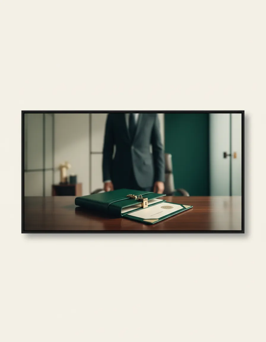 Secure professional office setting focused on privacy