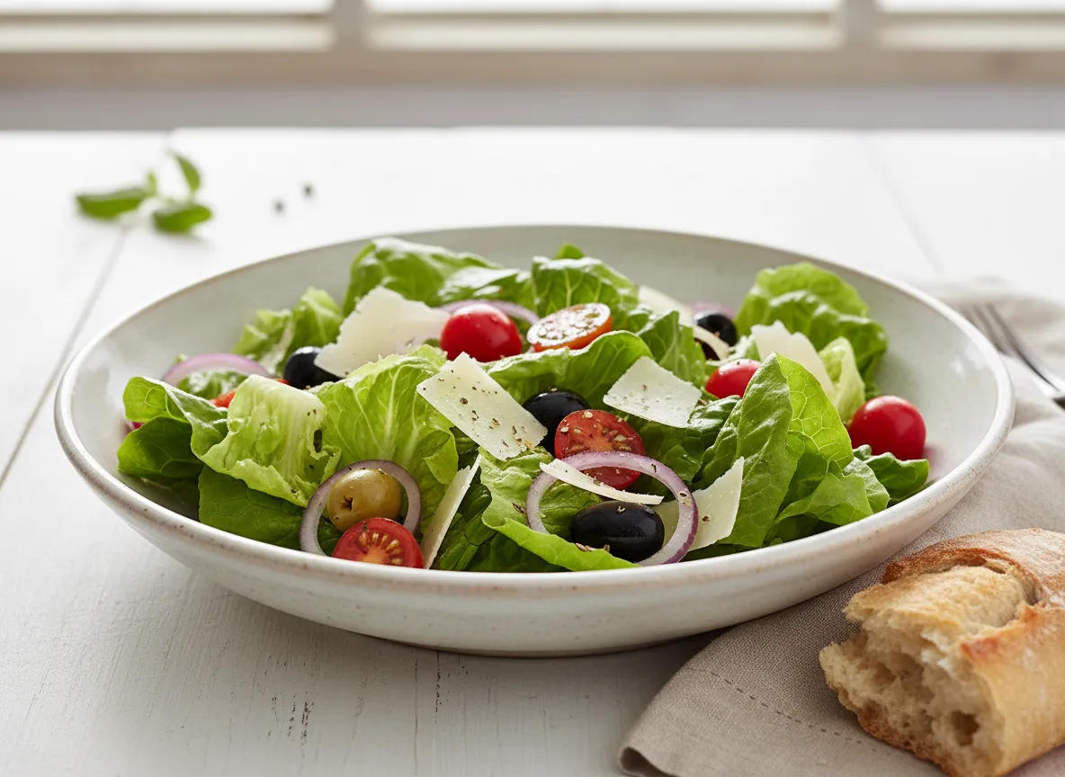 Fresh Italian-inspired salads with crisp greens