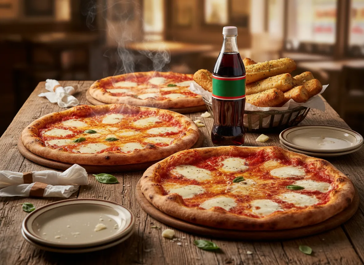 Family Feast Deal - two pizzas, breadsticks, and soda