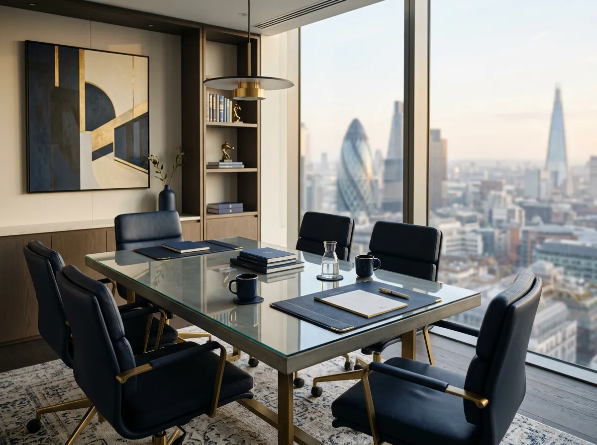 Quiet minimalist office setting demonstrating asset protection and strategic capital reserves