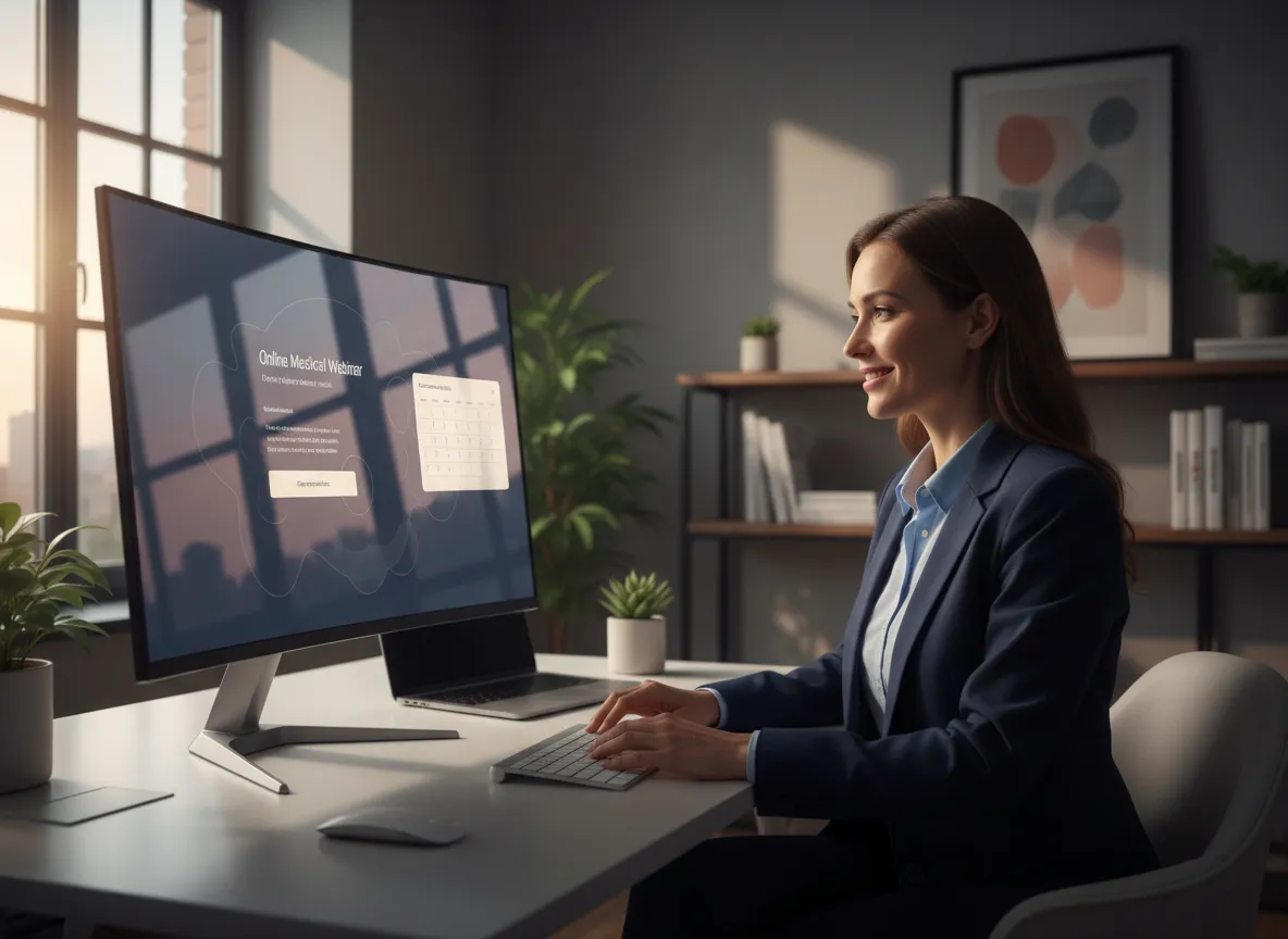 Healthcare team reviewing AI-driven automation workflows on screen