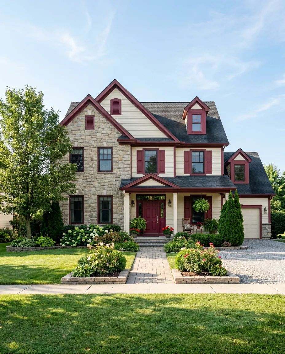 Beautiful, well kept two story home in Northeast Iowa under natural daylight