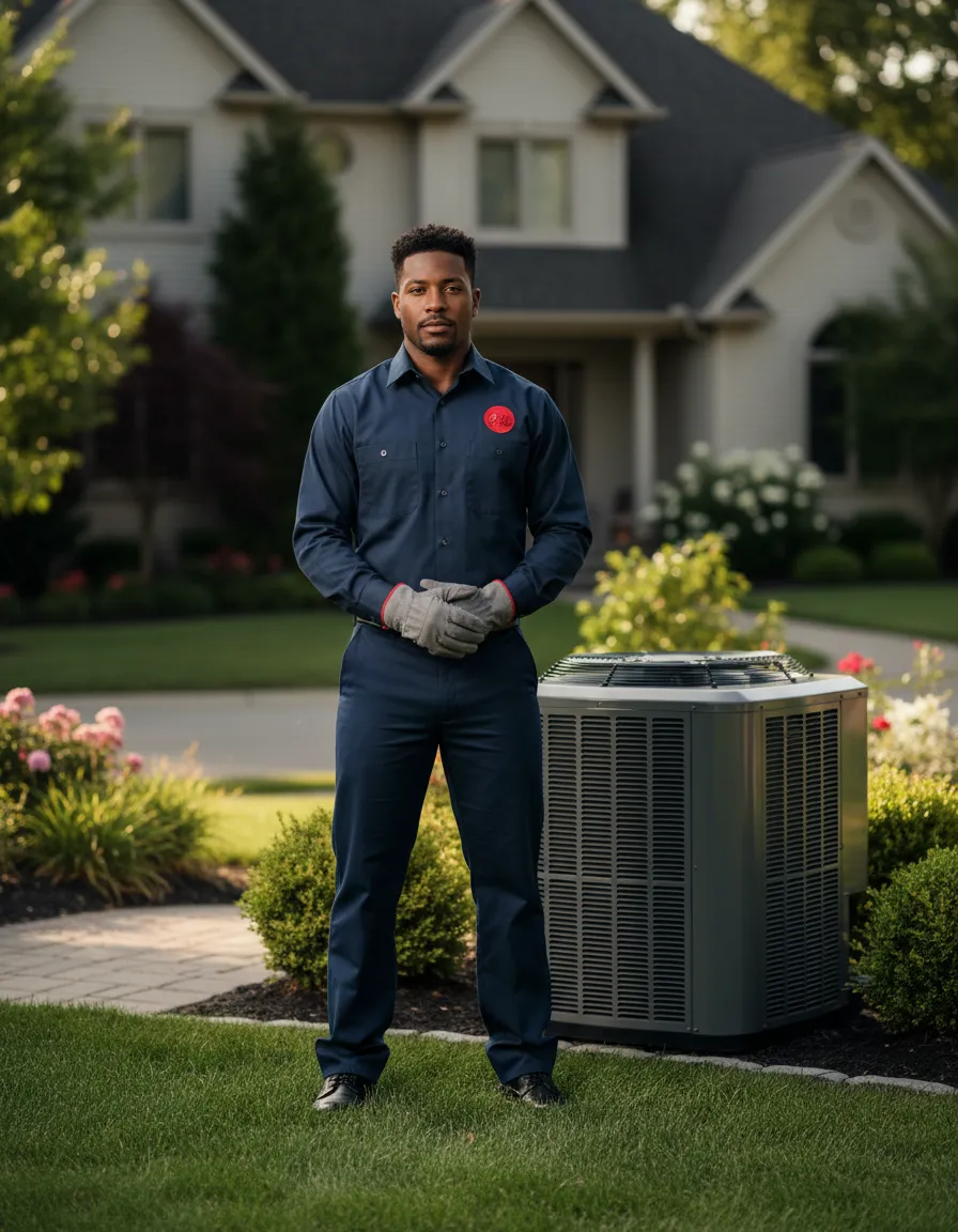 Professional HVAC Service Technician