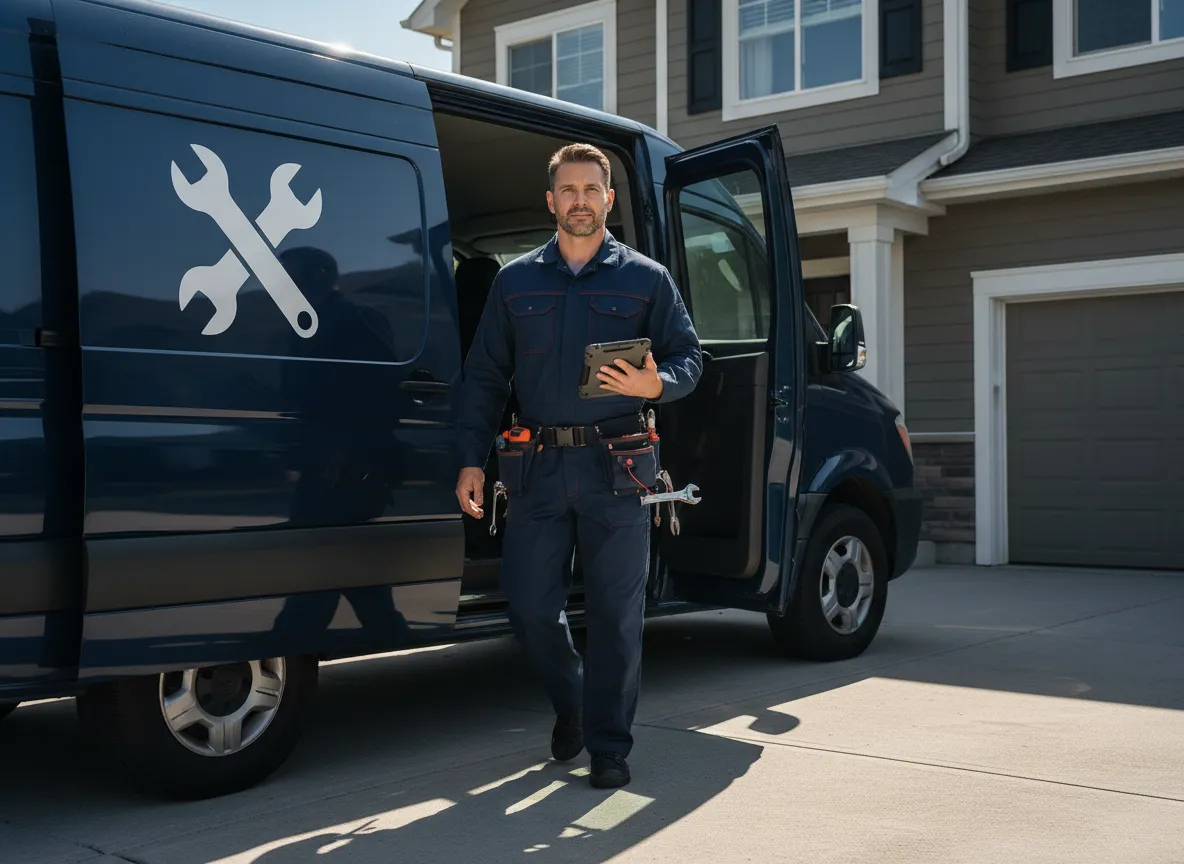 HVAC professional responding quickly to an emergency repair call
