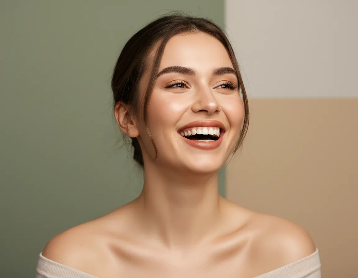 Woman smiling