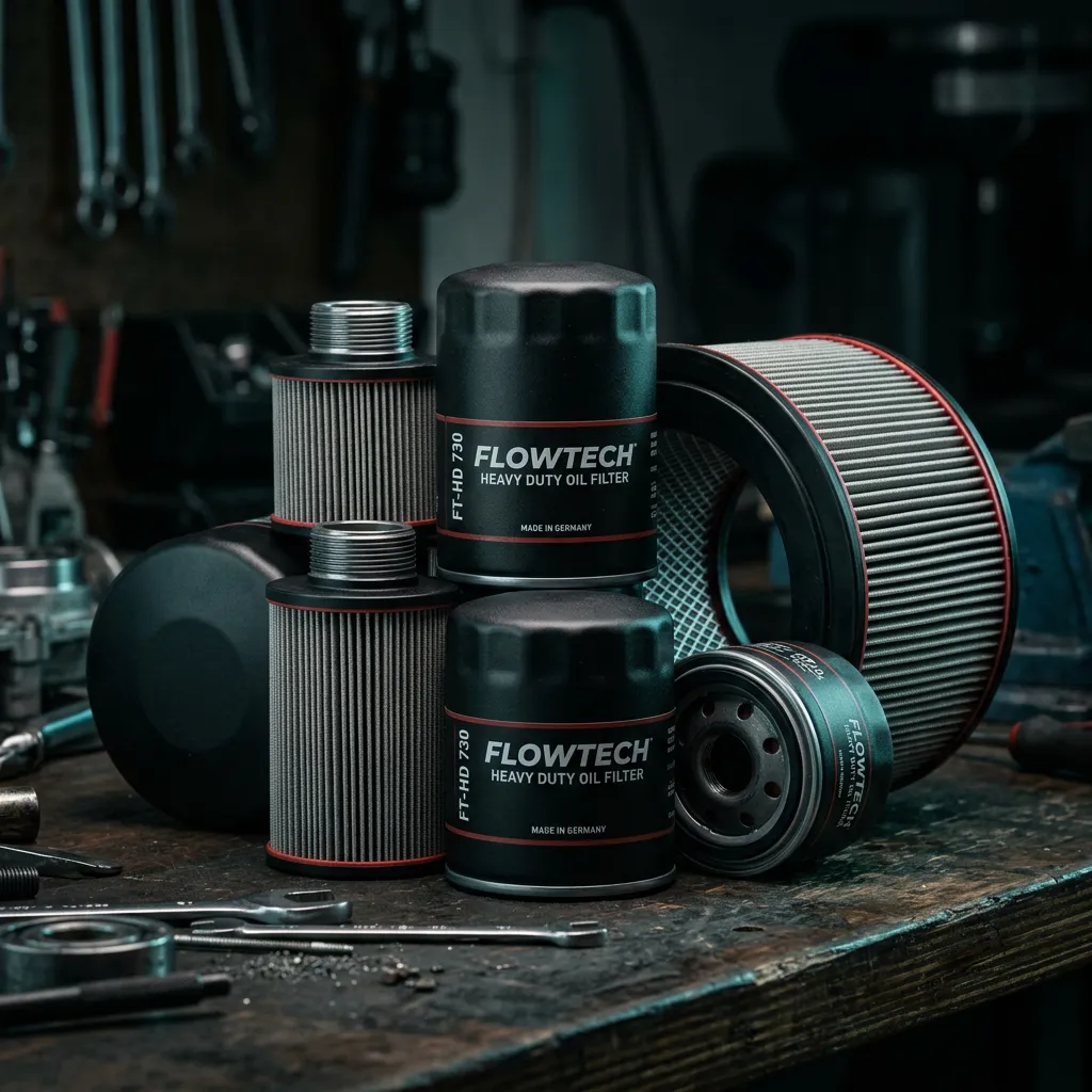 Heavy-Duty Micro-Pleat Oil Filter and Air Intake Filter