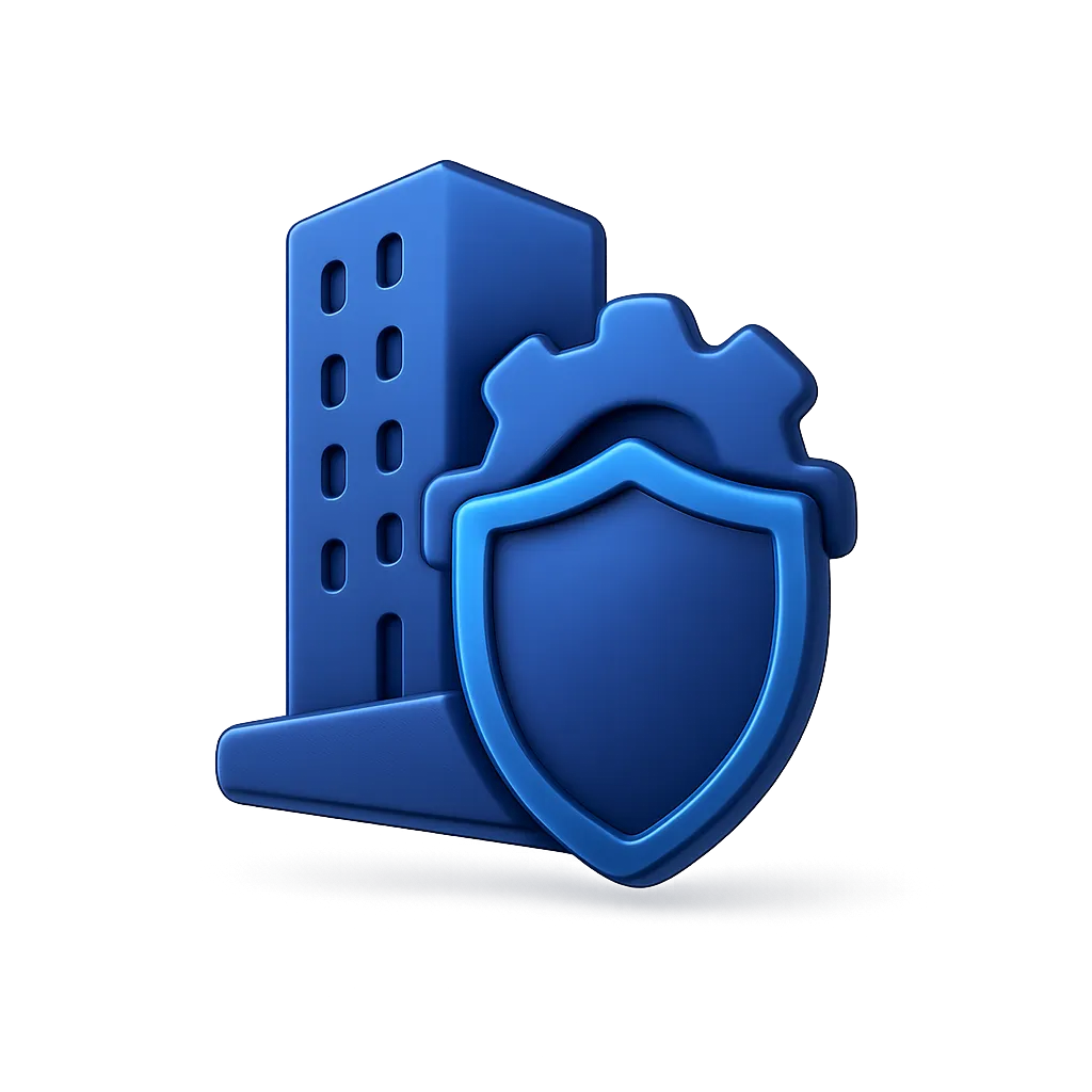 Abstract 3D Property Management Icon