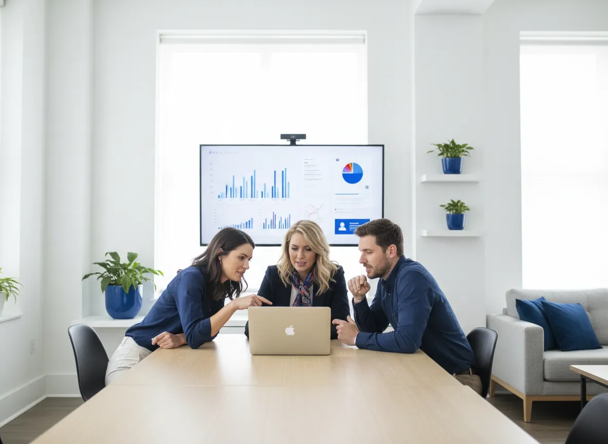 A&E Venture team collaborating on marketing strategy