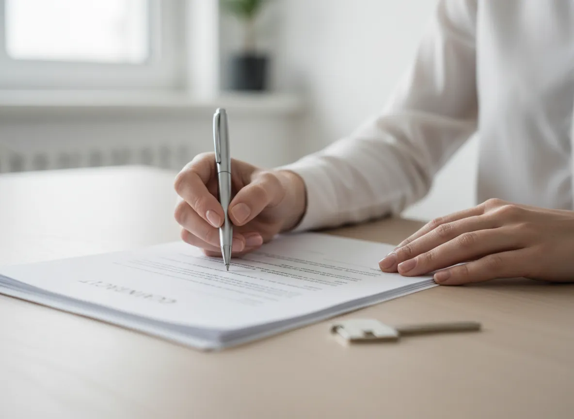 Seller signing documents handled by J&C Graham Properties