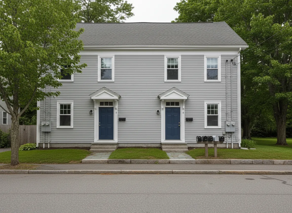Small multifamily duplex building