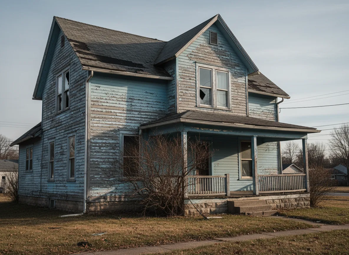 Older fixer upper home needing repairs