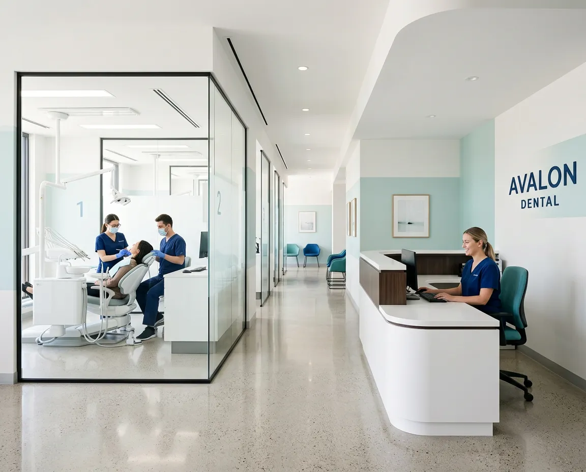 Modern DPI Dental clinic facility interior showing high-tech operatory suite with clinical serenity