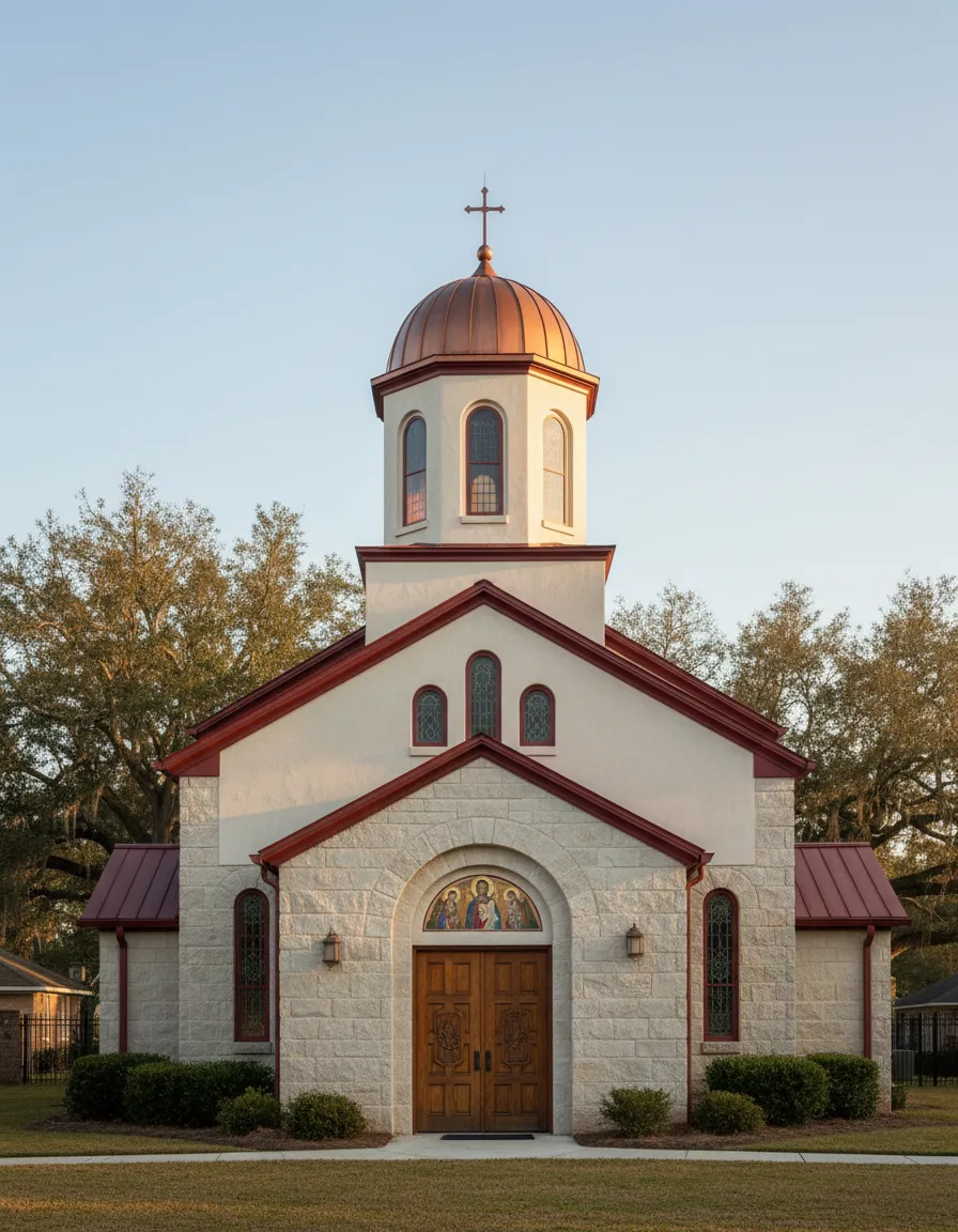 Exterior of St. George Antiochian Orthodox Church