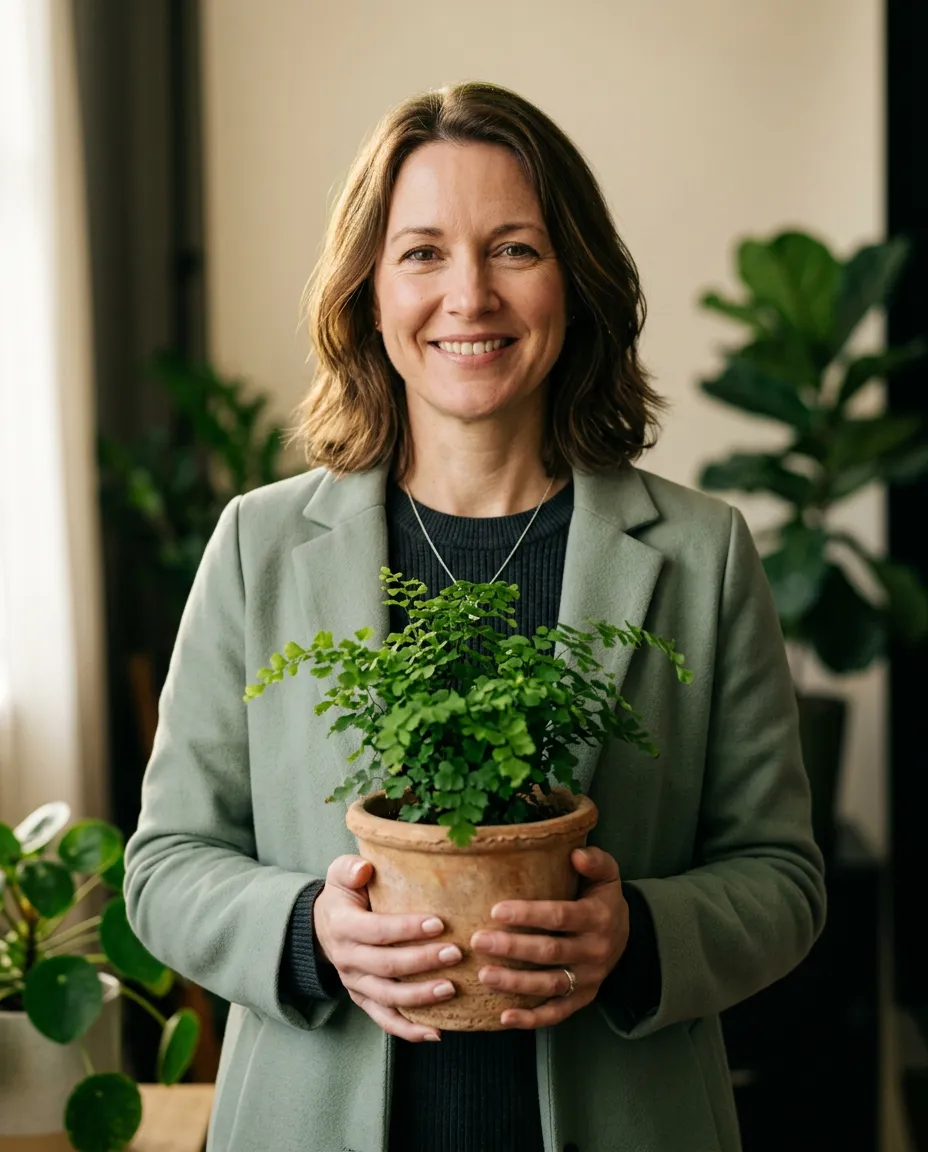 Dr. Fern Greenfield, Chief Plant Physician at Houseplant Hospice