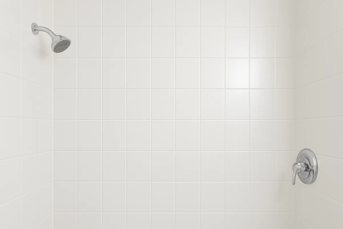 Mobile After: restored shower wall stone