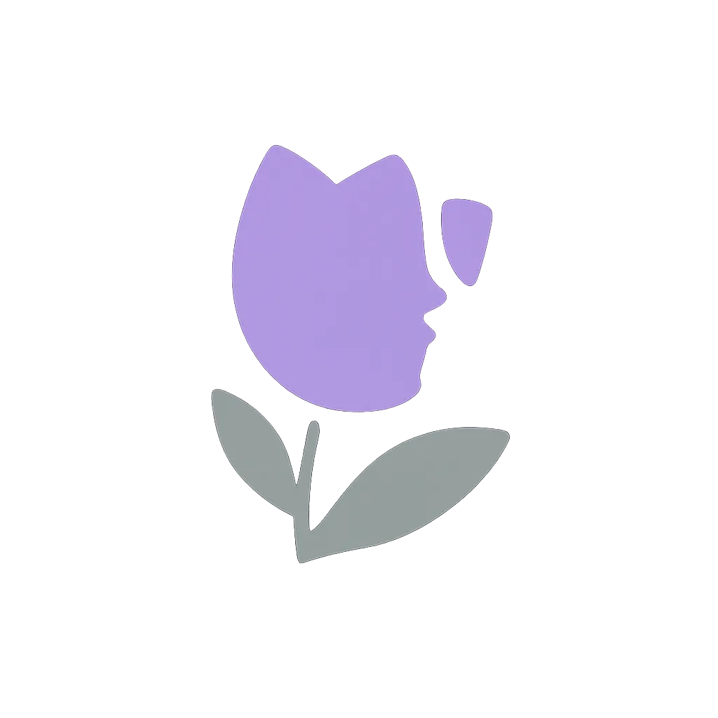 Violet + Grey Aesthetics Logo