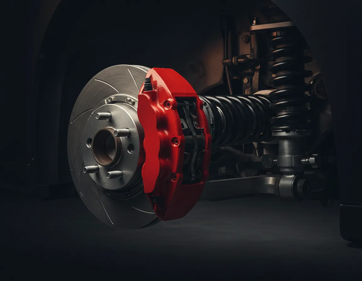 Desaturated mechanical style performance suspension and brake upgrade