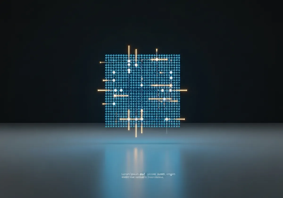 Architectural tech visual representing AI and CRM integration