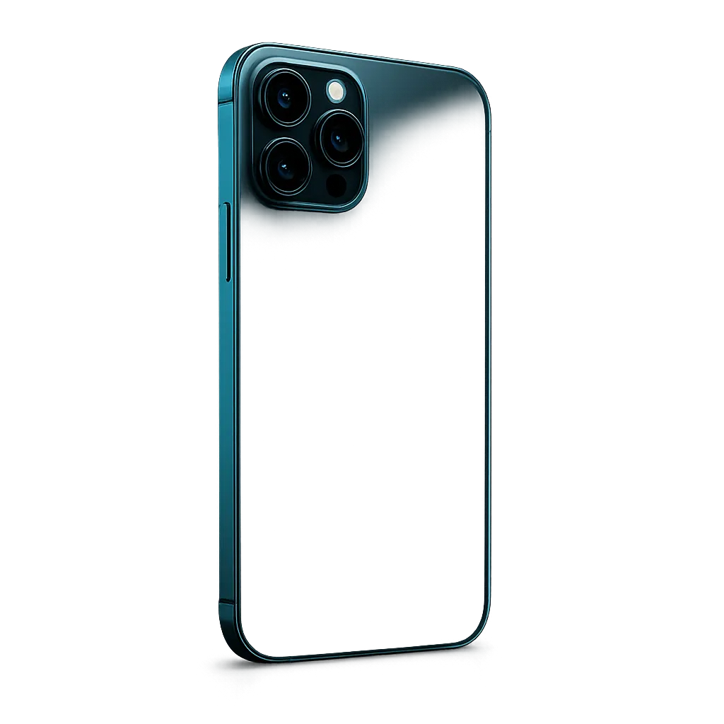 Smartphone flagship de última geração com tela infinita curva e acabamento premium em vidro e titânio