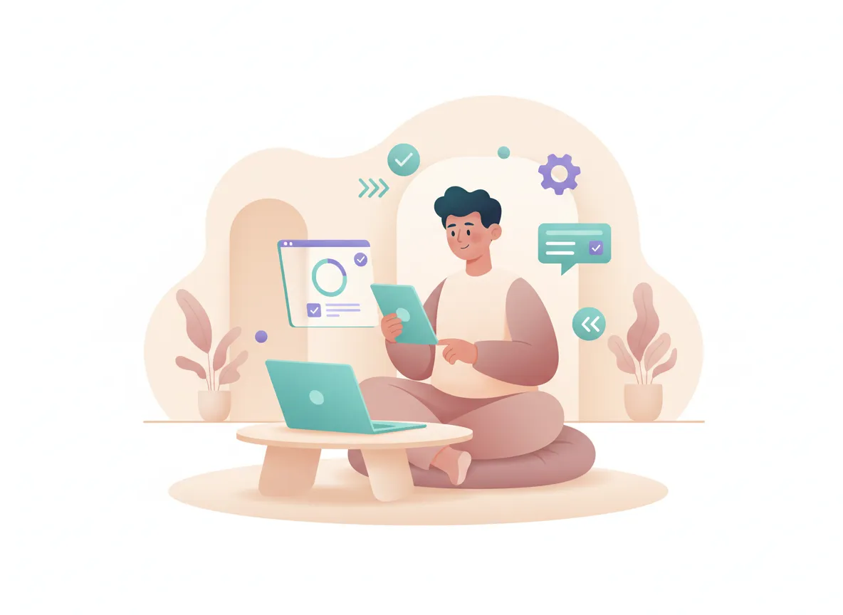 Gentle assessment workflow illustration