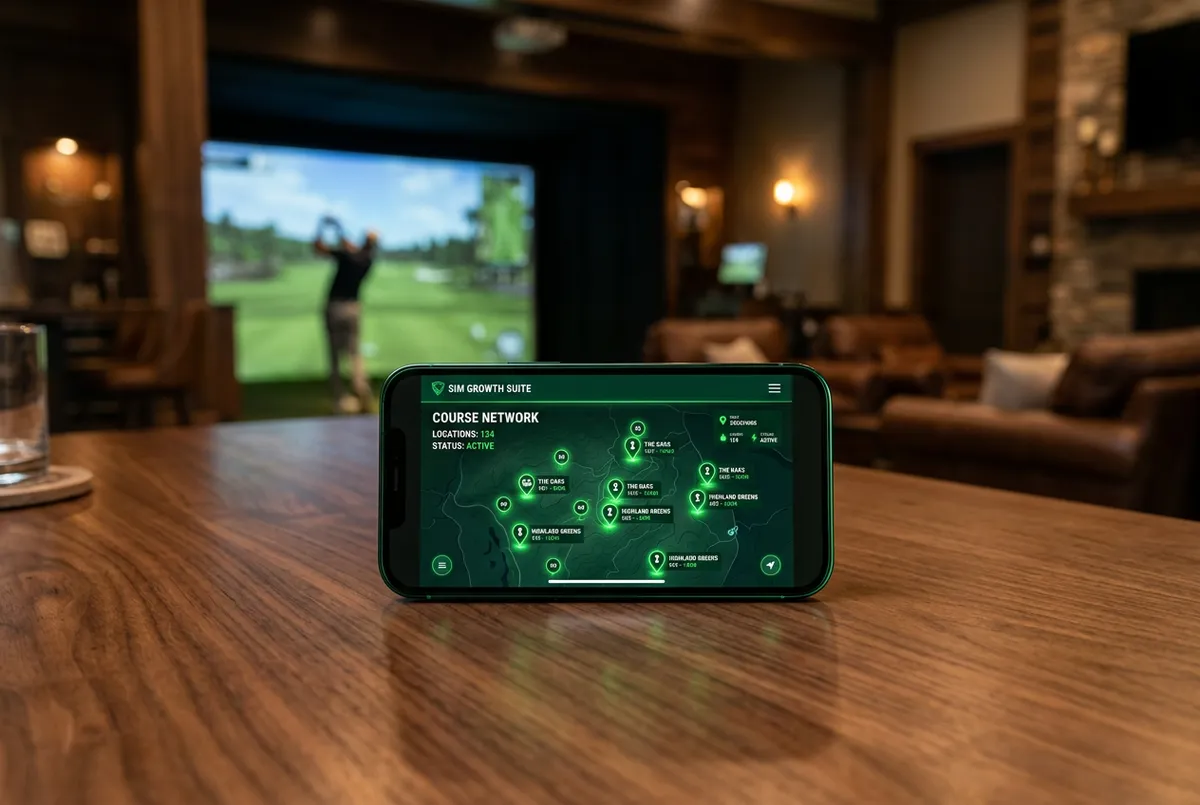 Local SEO and Google Map Pack dashboard for golf simulator facility