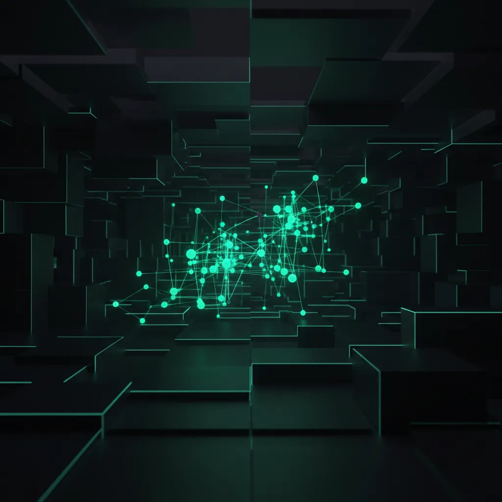 Abstract tech render displaying full operational and AI automation overhauls