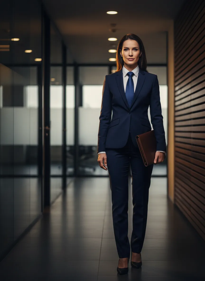 Confident attorney ready for operational excellence