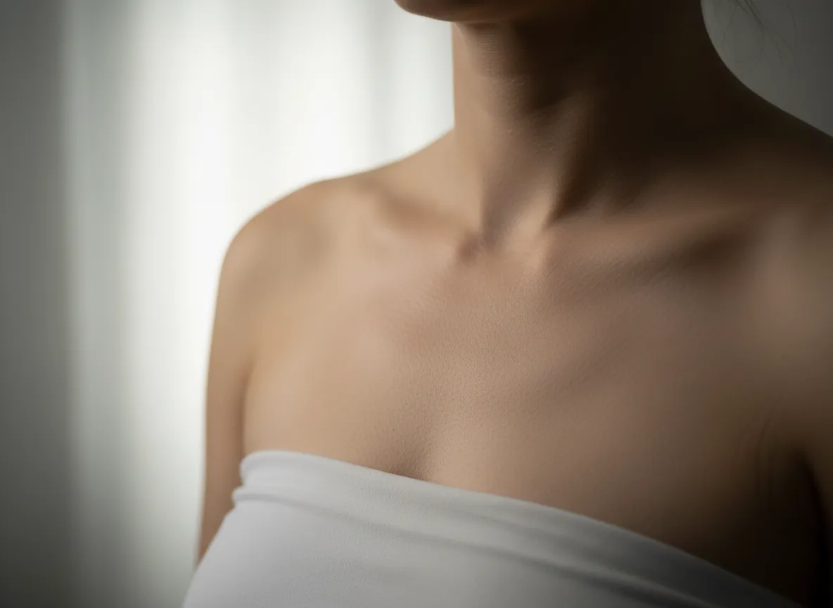 Dekolleté Behandlung mit Plasma