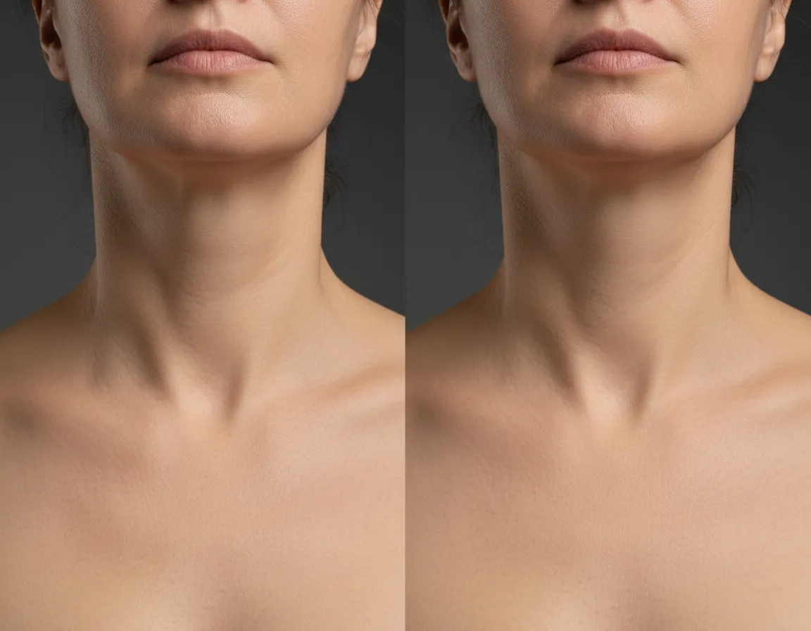 Nachherbild Hals und Dekolleté