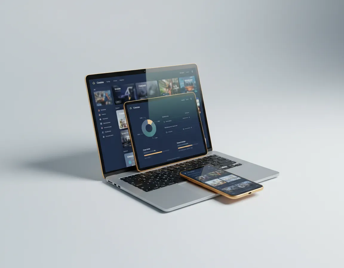 Digital Wealth Academy product mockup on devices