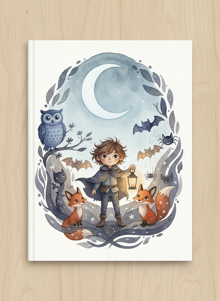 They Only Come Out at Night book cover with watercolor illustration