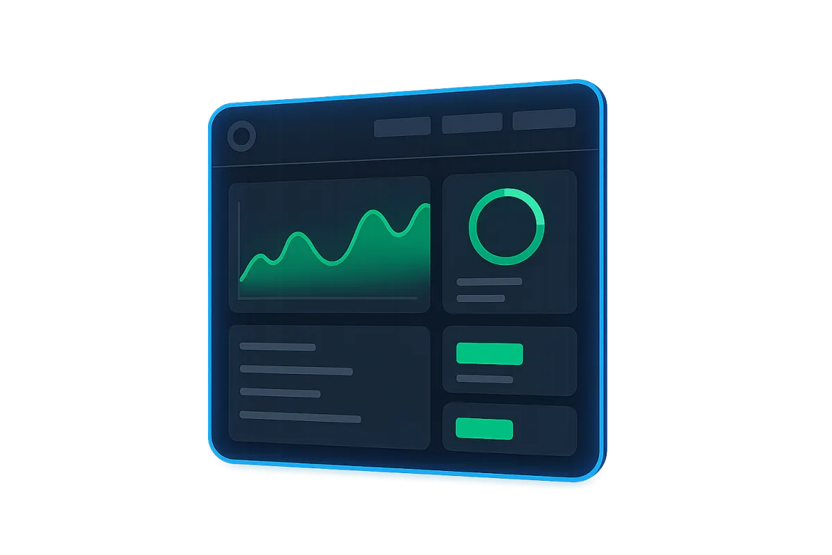 Isometric tech illustration showing ConvergeOS Core platform components