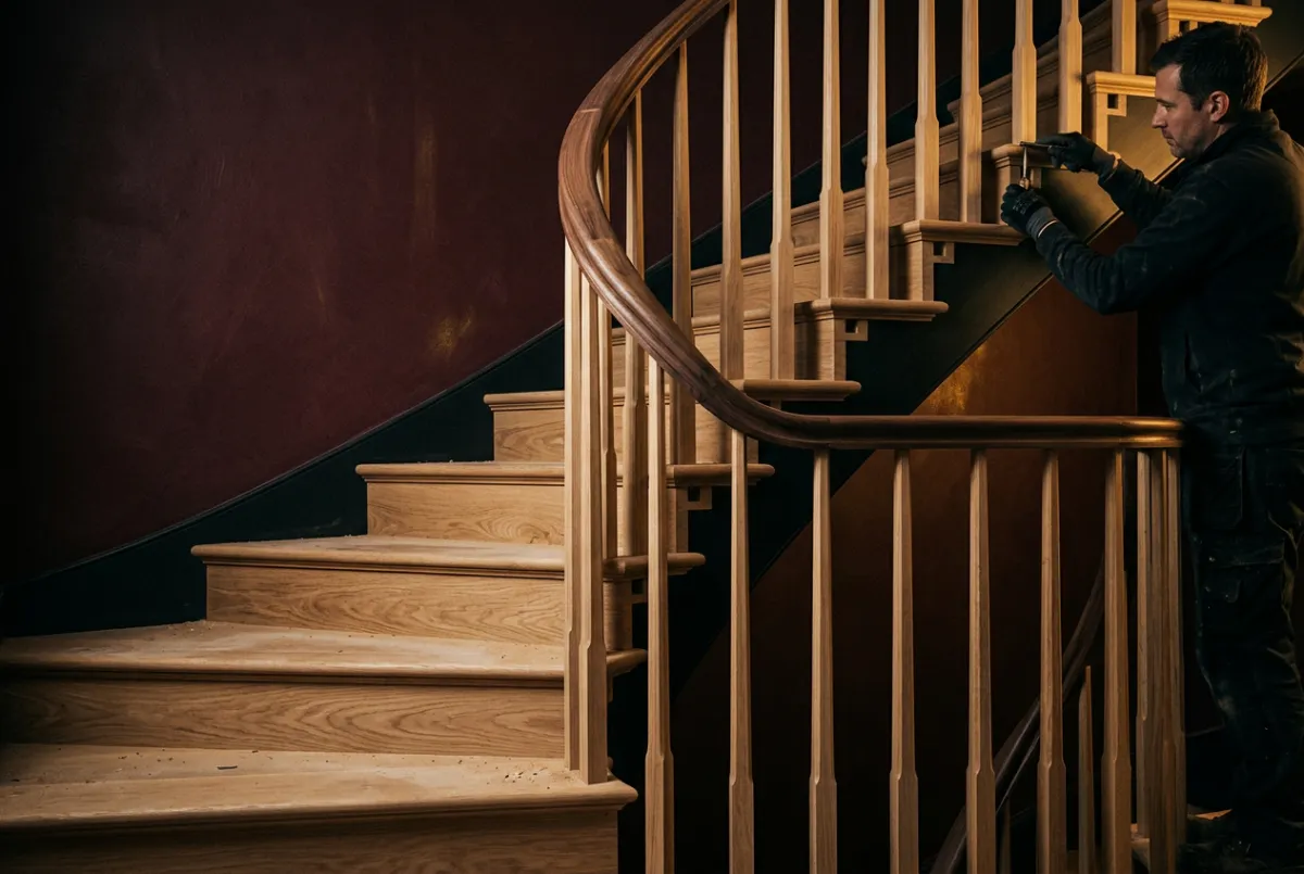 Custom Hardwood Staircases