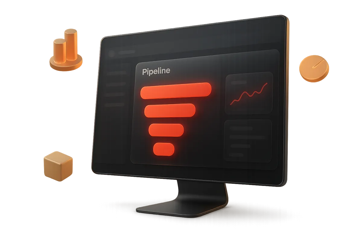 Lead Marketing CRM Dashboard Cutout