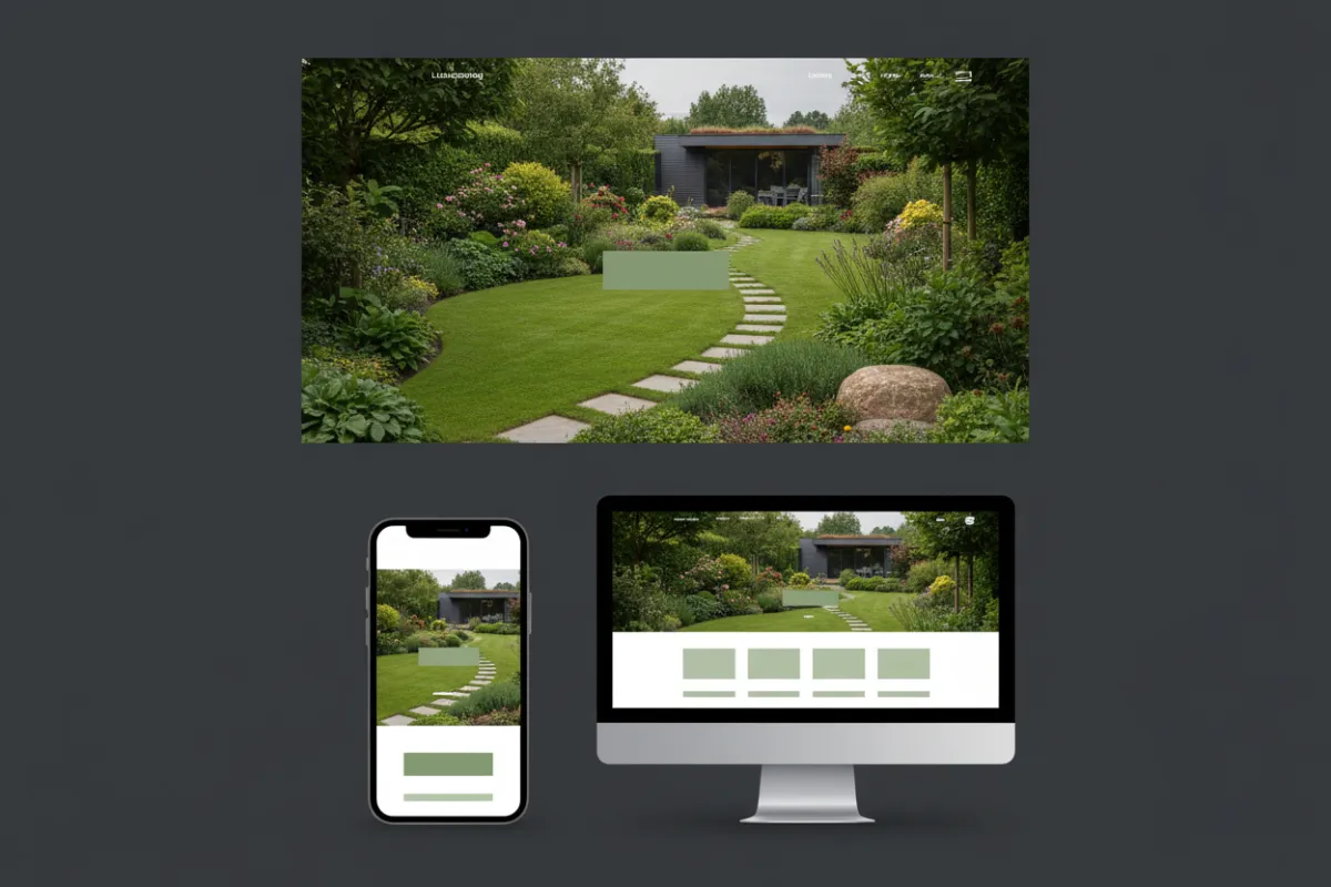 Landscaping company website screenshot