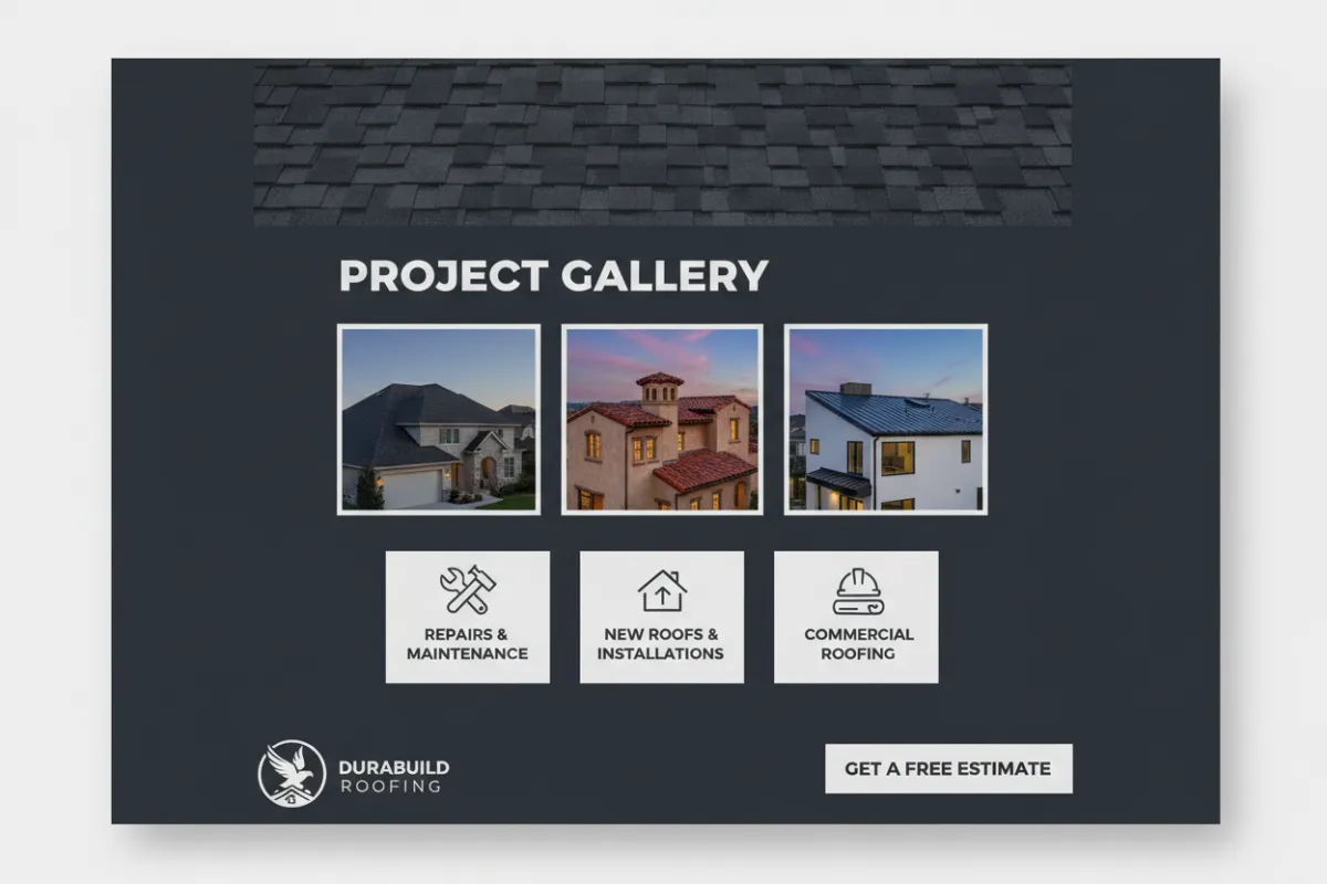 Roofer website screenshot