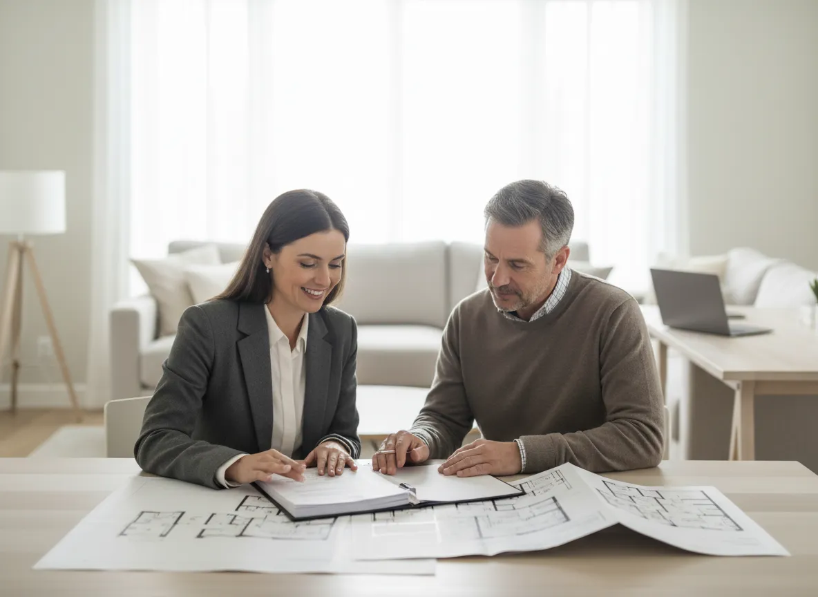 Appraiser reviewing property details for estate Date of Death valuation
