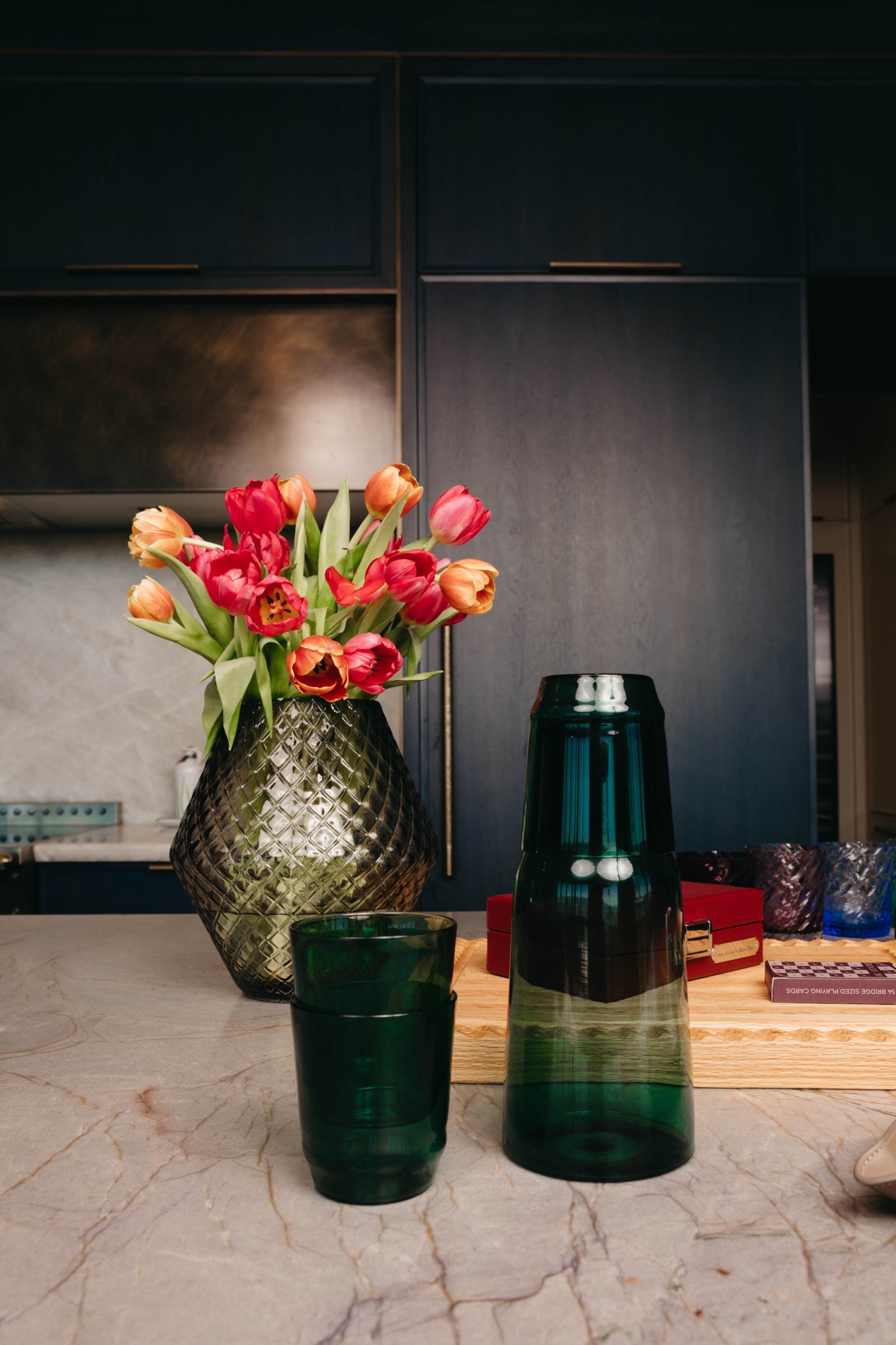Teal Set Nest Carafe