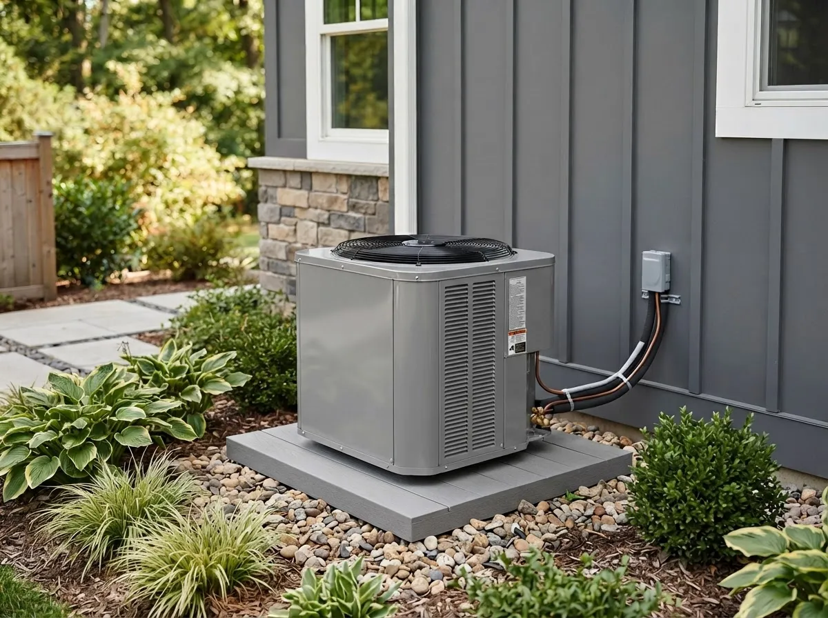 Outdoor AC compressor unit