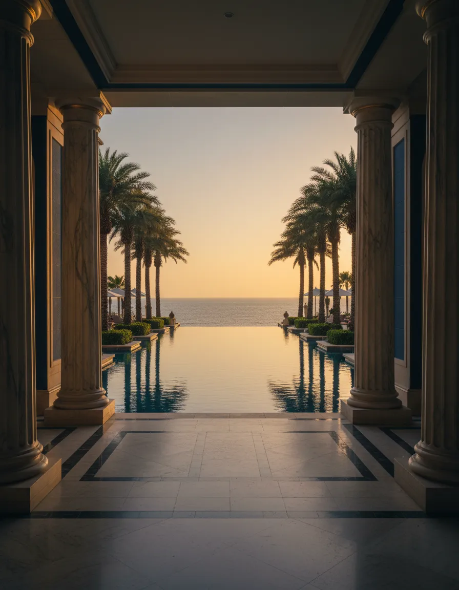 A premium luxury travel experience and breathtaking resort view