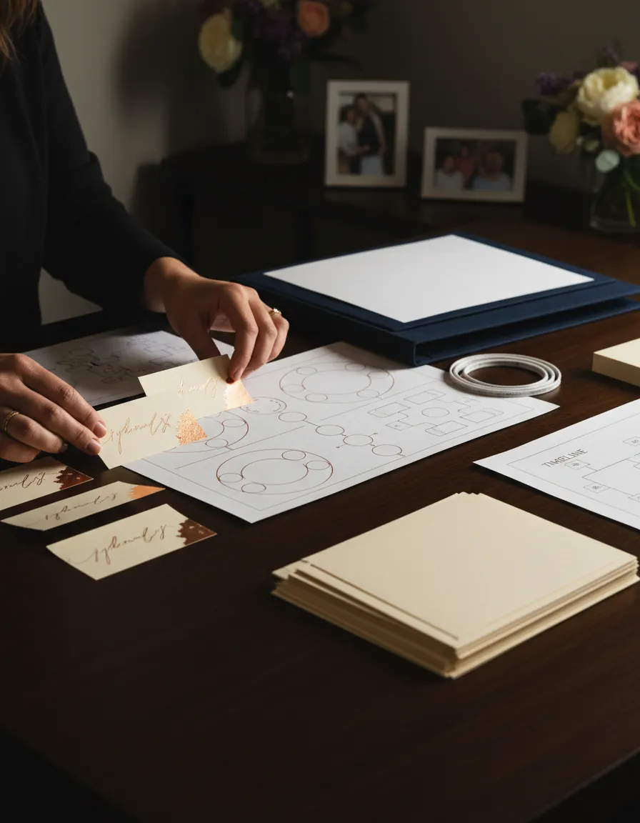 Detailed event logistics timeline execution