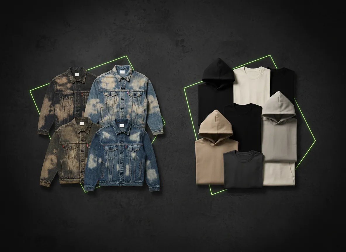 Vintage raw vs clean premium streetwear comparison