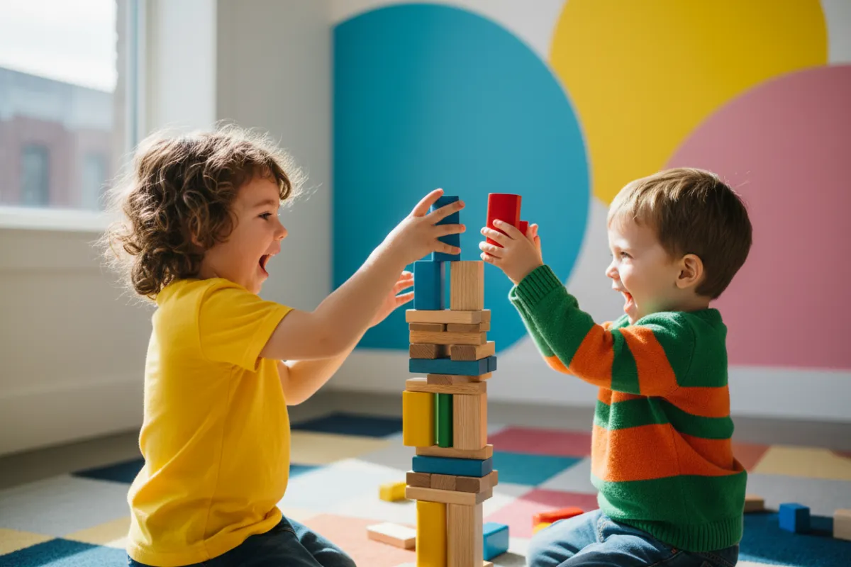 Children in a safe nurturing space