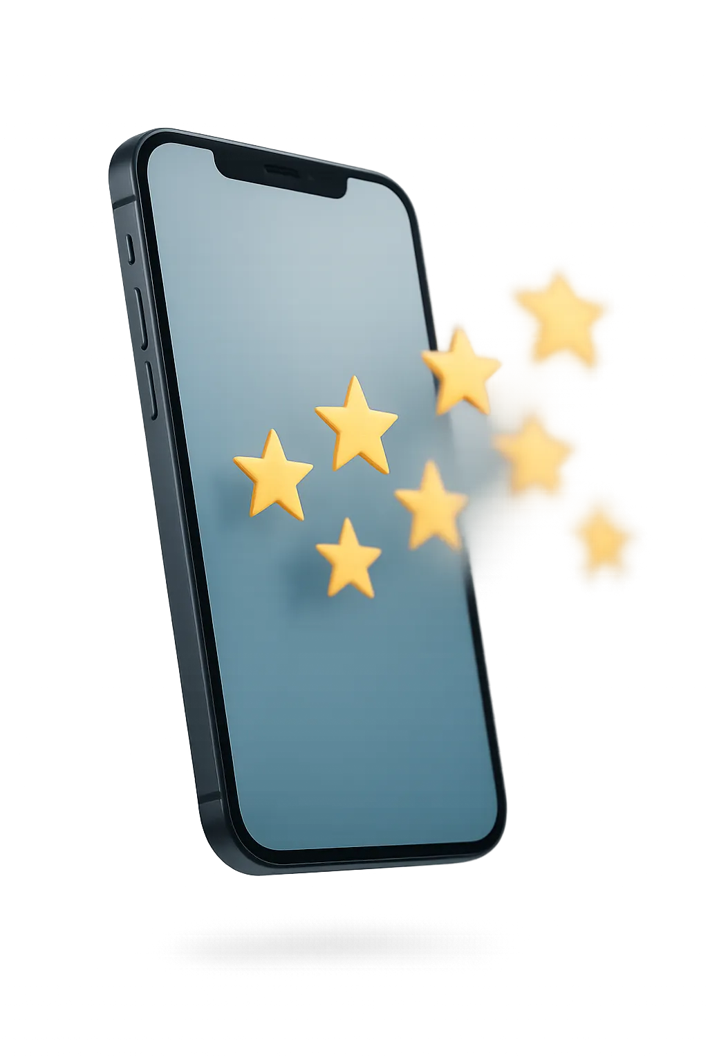 Clean smartphone interface displaying a live stream of 5-star Google reviews and customer reactivation prompts for a Sydney business