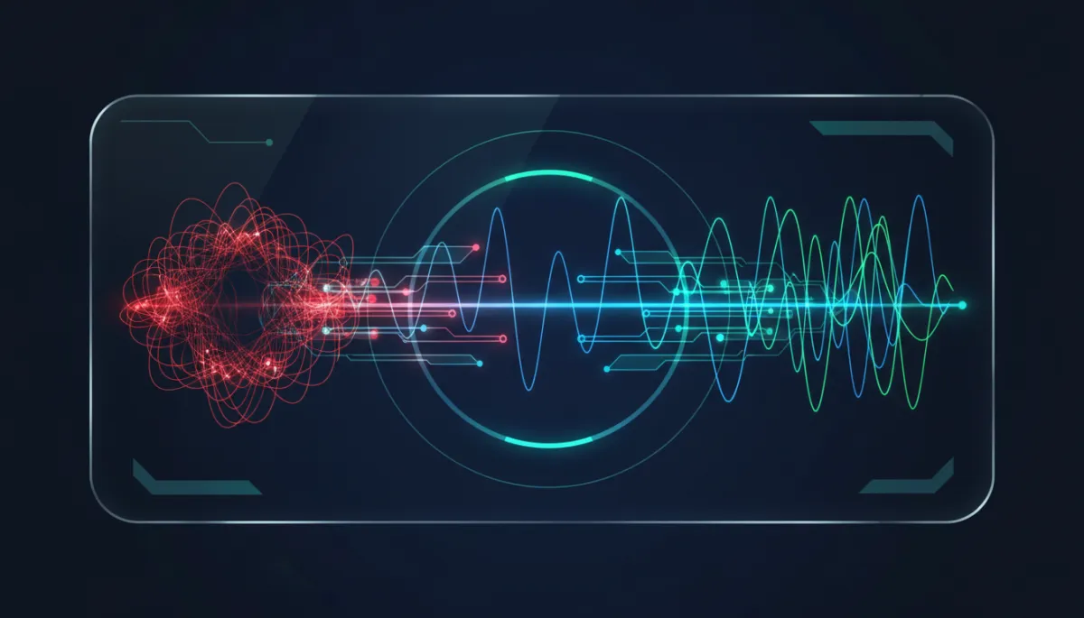 Illustration of optimized power flow, sine waves and reduced energy costs