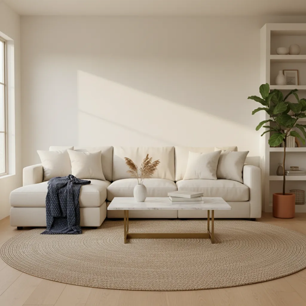 Standard clean service showing a spotless living room
